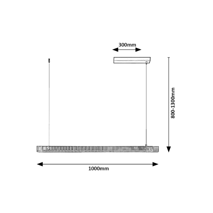 Rabalux - LED ljuskrona med textilsladd LED/36W/230V 3000K