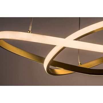 Rabalux - LED ljuskrona med textilsladd LED/36W/230V 3000K guld