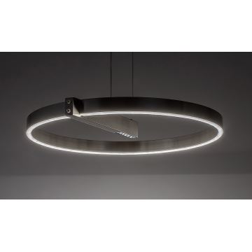 Rabalux - LED ljuskrona med textilsladd LED/34W/230V matt krom