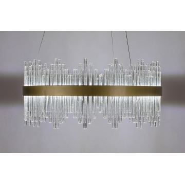 Rabalux - LED ljuskrona med textilsladd LED/36W/230V 3000/4000/6000K guld