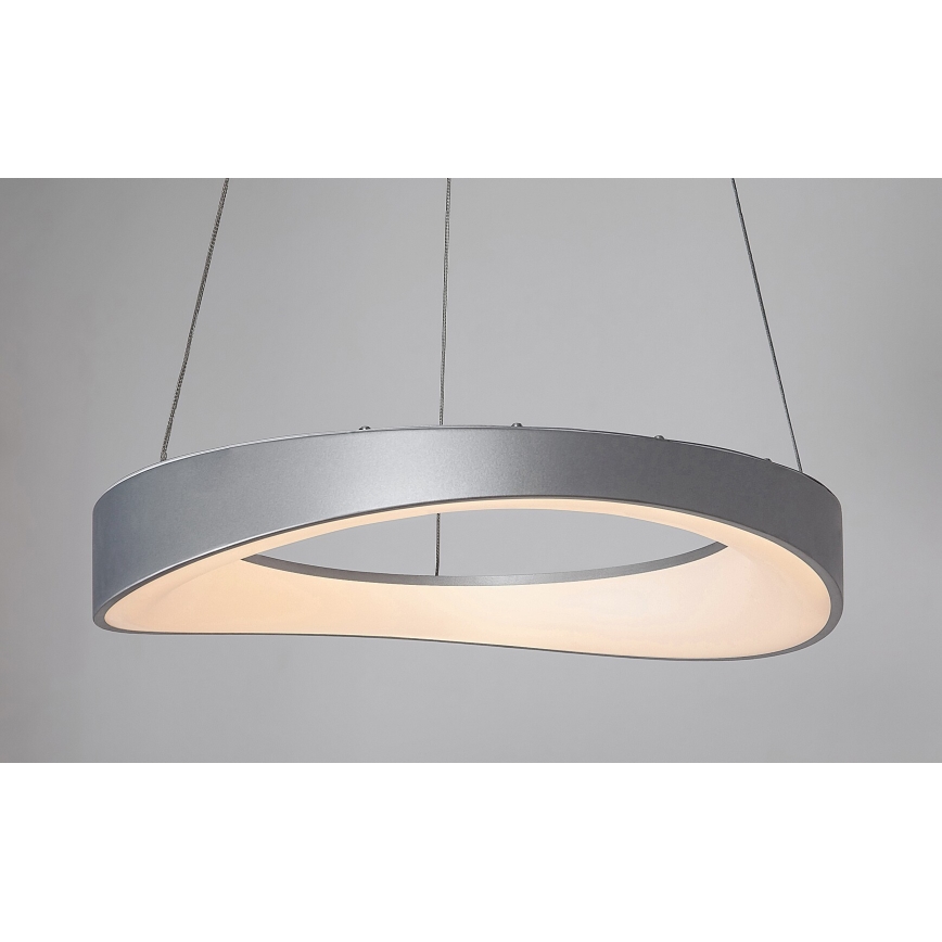 Rabalux - LED ljuskrona med textilsladd LED/56W/230V 3000K silver