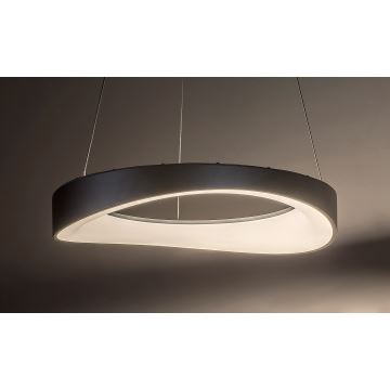 Rabalux - LED ljuskrona med textilsladd LED/56W/230V 3000K silver