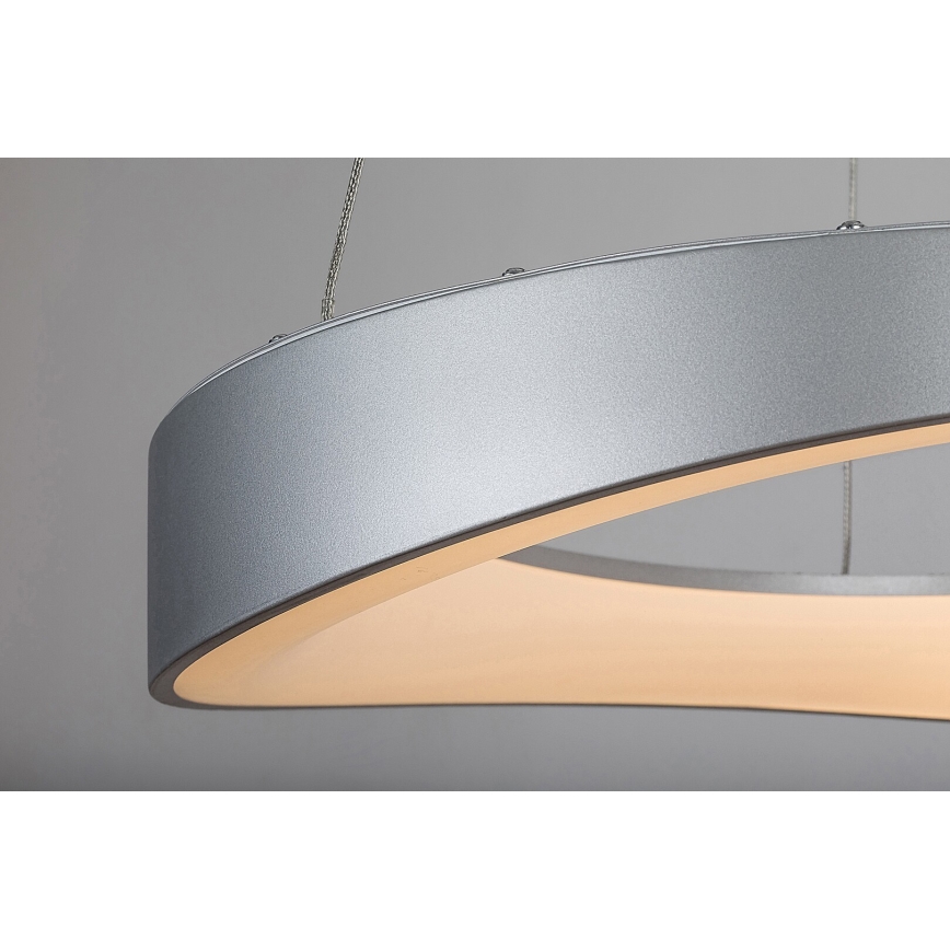 Rabalux - LED ljuskrona med textilsladd LED/56W/230V 3000K silver