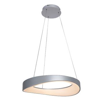 Rabalux - LED ljuskrona med textilsladd LED/56W/230V 3000K silver