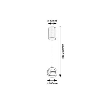 Rabalux - LED ljuskrona med textilsladd LED/6W/230V 4000K