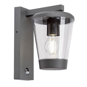 Rabalux - Vägglampa för utomhusbruk med en sensor 1xE27/40W/230V IP44