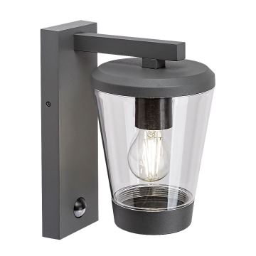 Rabalux - Vägglampa för utomhusbruk med en sensor 1xE27/40W/230V IP44