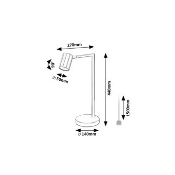 Rabalux - Bordslampa 1xGU10/5W/230V svart