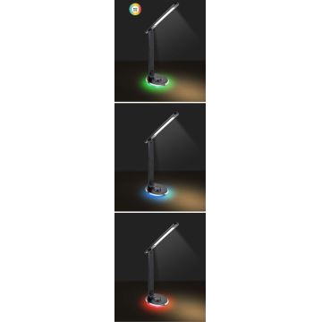 Rabalux - LED RGB Dimbar touch bordslampa LED/6W/230V 3000/4000/5000K svart