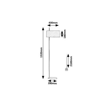 Rabalux - Golvlampa 1xE27/40W/230V