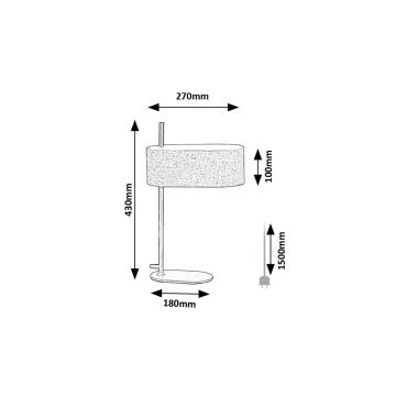 Rabalux - Bordslampa 1xE14/40W/230V