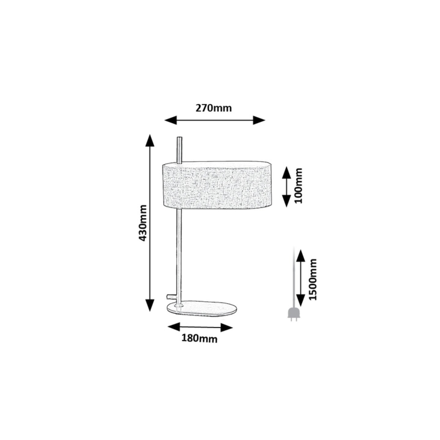 Rabalux - Bordslampa 1xE14/40W/230V