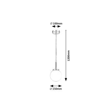 Rabalux - Bathroom ljuskrona på snöre 1xE14/40W/230V IP44 skinande krom