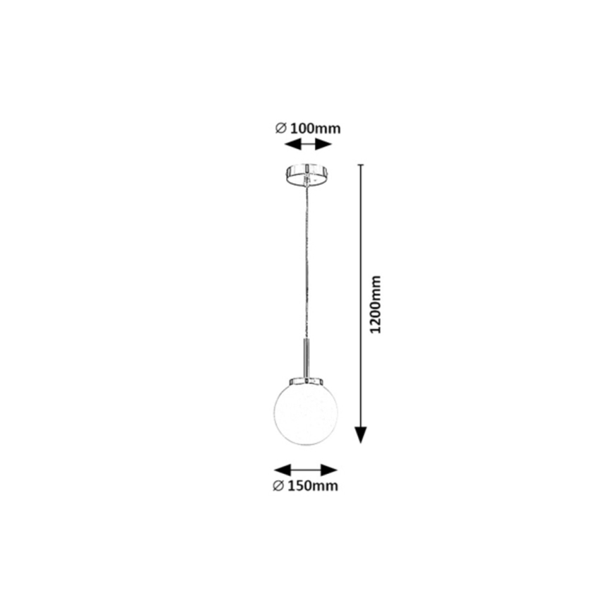 Rabalux - Bathroom ljuskrona på snöre 1xE14/40W/230V IP44 skinande krom