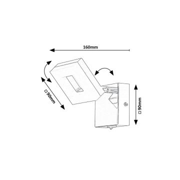 Rabalux - LED Vägglampa för badrum LED/5W/230V 4000K IP44