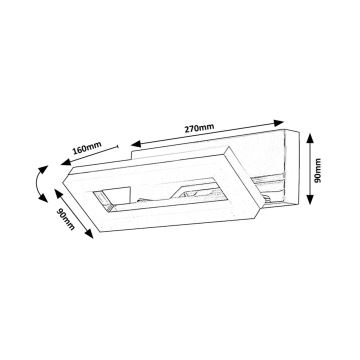 Rabalux - LED Vägglampa för badrum LED/15W/230V 4000K IP44