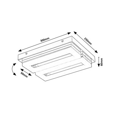 Rabalux - LED taklampa för badrum LED/24W/230V 4000K IP44