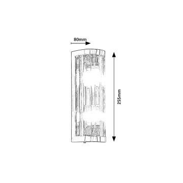 Rabalux - Vägglampa för badrum 2xG9/28W/230V IP44