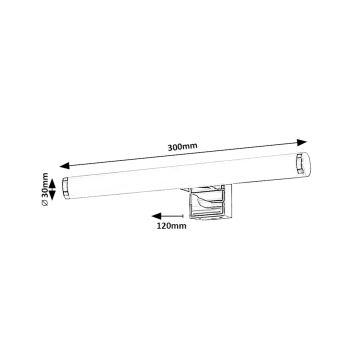 Rabalux - Badrumsspegel med LED-belysning LED/5W/230V IP44