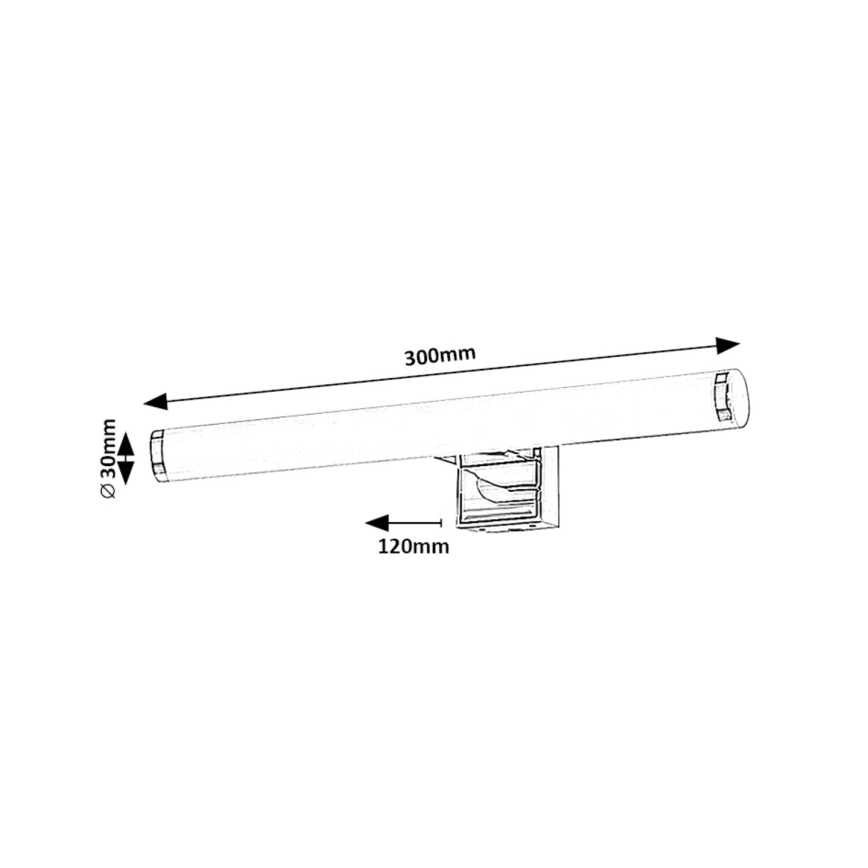 Rabalux - Badrumsspegel med LED-belysning LED/5W/230V IP44