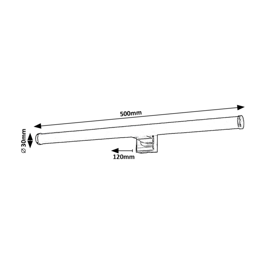 Rabalux - Badrumsspegel med LED-belysning LED/9W/230V IP44 4000K