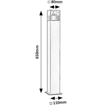 Rabalux - Utomhuslampa 1xE27/60W/230V IP54 svart