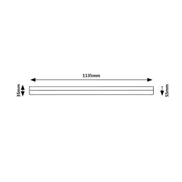 Rabalux - LED lampa för undersidan av köksskåp LED/24W/230V 4000K 113 cm svart