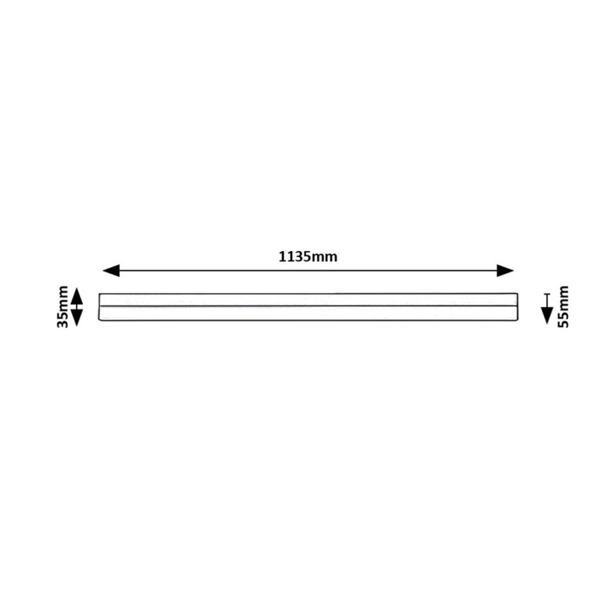 Rabalux - LED lampa för undersidan av köksskåp LED/24W/230V 4000K 113 cm svart