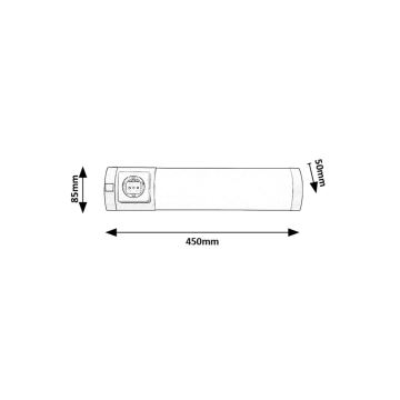 Rabalux - LED lampa för undersidan av köksskåp med en låda LED/5W/230V 4000K matt krom