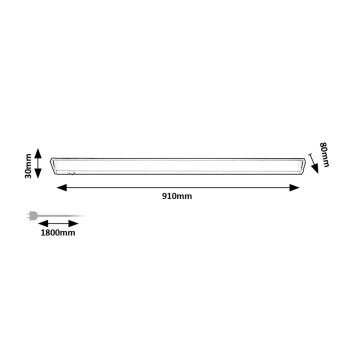 Rabalux - LED lampa för undersidan av köksskåp LED/15W/230V 4000K 91 cm vit