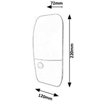 Rabalux 7997 - LED Utomhus Väggbelysning med sensor LED/11W/230V IP54