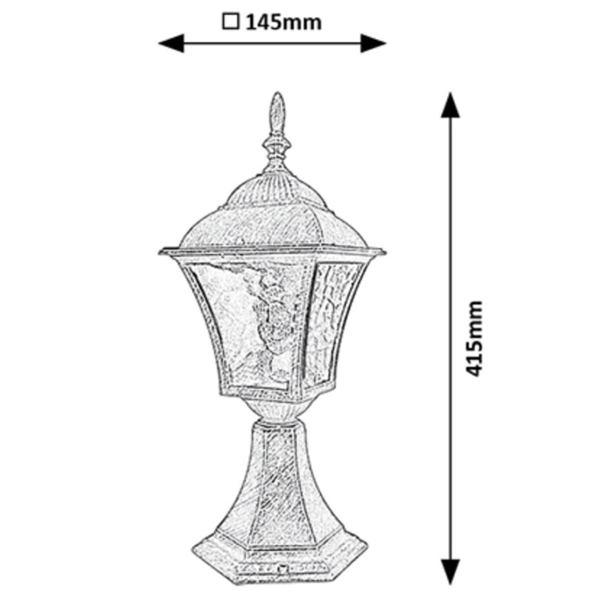 Rabalux 8393 - Utomhuslampa TOSCANA 1xE27/60W/230V IP43