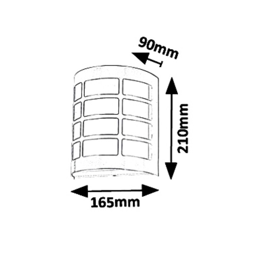 Rabalux 8799 - Utomhus Väggbelysning SEVILLA 1xE27/11W/230V IP44