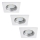 Rabalux - KIT 3x Infälld LED badrumsbelysning 1xGU10/3W/230V IP44