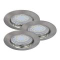 Rabalux - KIT 3xLED Infälld lampa 3xGU10/3W/230V IP40