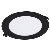 Rabalux - LED infälld belysning LED/12W/230V diameter 17 cm svart