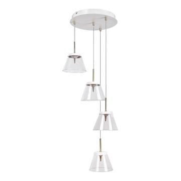 Rabalux - LED ljuskrona med textilsladd AVIANA 4xLED/6W/230V