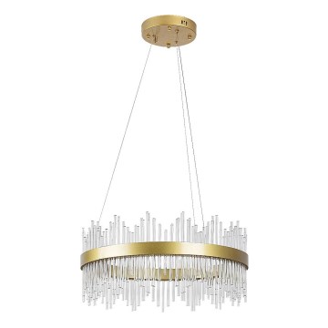 Rabalux - LED ljuskrona med textilsladd LED/36W/230V 3000/4000/6000K guld