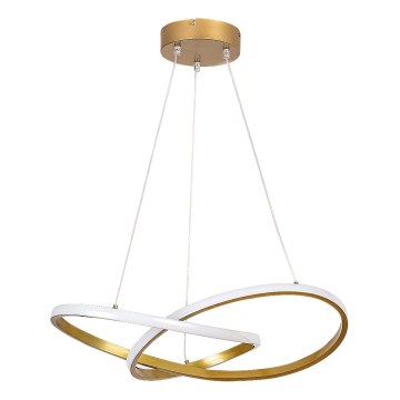 Rabalux - LED ljuskrona med textilsladd LED/36W/230V 3000K guld