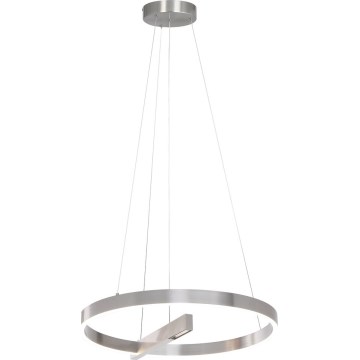 Rabalux - LED ljuskrona med textilsladd LED/40W/230V skinande krom