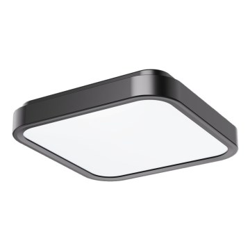 Rabalux - LED taklampa för badrum LED/18W/230V IP44 4000K 25x25 cm svart