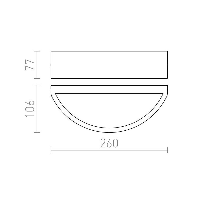 RED - Design Rendl - R10366 - Utomhus vägglampa  LESA 1xE27/26W/230V IP54