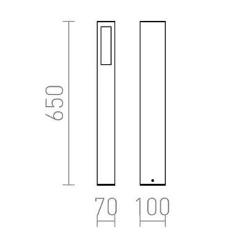 RED - Design Rendl - R10441 - Utomhusbelysning  TREEZA 1xE27/26W/230V IP54