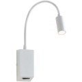 Redo 01-1193 - LED Flexibel liten lampa HELLO LED/3W/230V vit