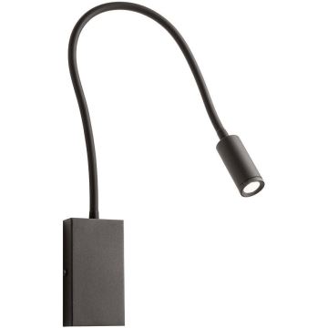 Redo 01-2755 - LED vägglampa WALLIE LED/3W/230V USB CRI 90 svart