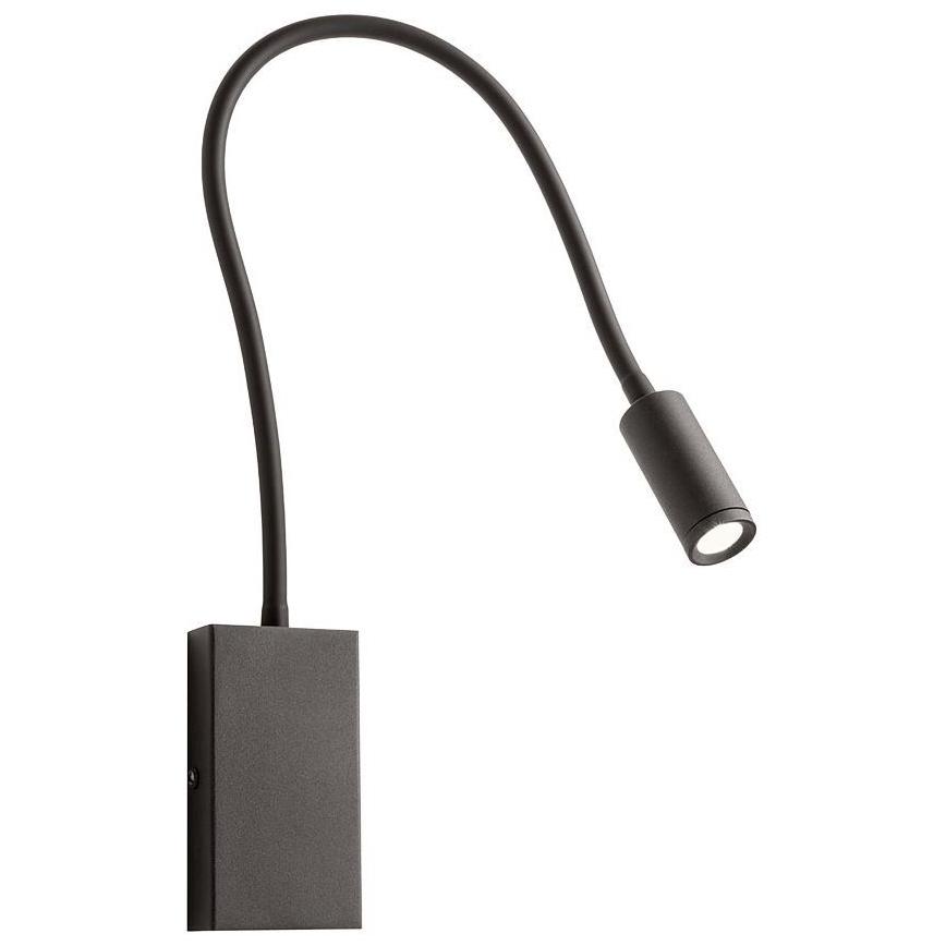 Redo 01-2755 - LED vägglampa WALLIE LED/3W/230V USB CRI 90 svart