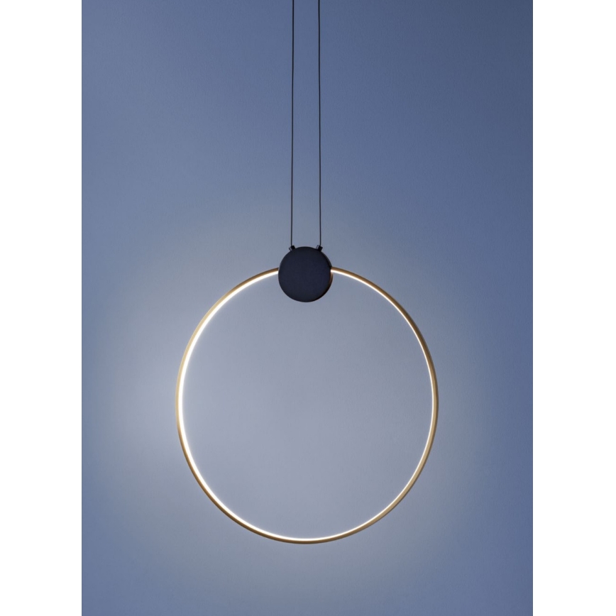 Redo 01-3106 - LED ljuskrona med textilsladd ATOM LED/11W/230V diameter 40 cm