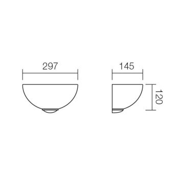 Redo 05-759 - Vägglampa SPIRA 1xE27/42W/230V