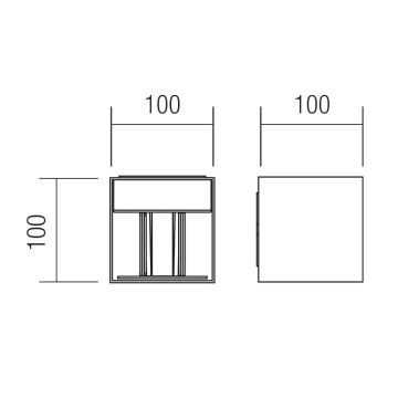 Redo 90291 - Utomhus LED belysning WINK LED/10W/230V IP54