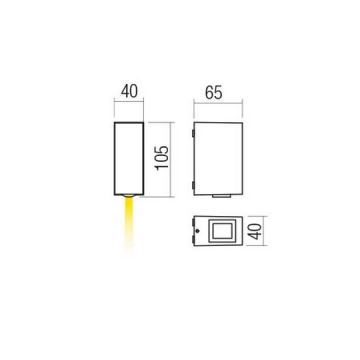 Redo 90418 - LED vägglampa för utomhusbruk ACE LED/3,36W/230V 4000K IP54 brun